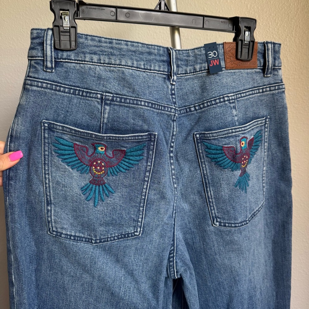 NWT JOHNNY WAS Sisa Stretch Denim Wide Leg Jean Sz 30 - Picture 8 of 12